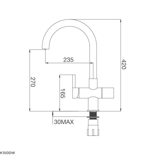 Malloca K150DW – Vòi Chậu Nóng Lạnh + Nước Uống, Tiện Dụng Nhà Bếp, Chất liệu Inox 304 11 vn 11134207 820l4 medr5bip16gye3