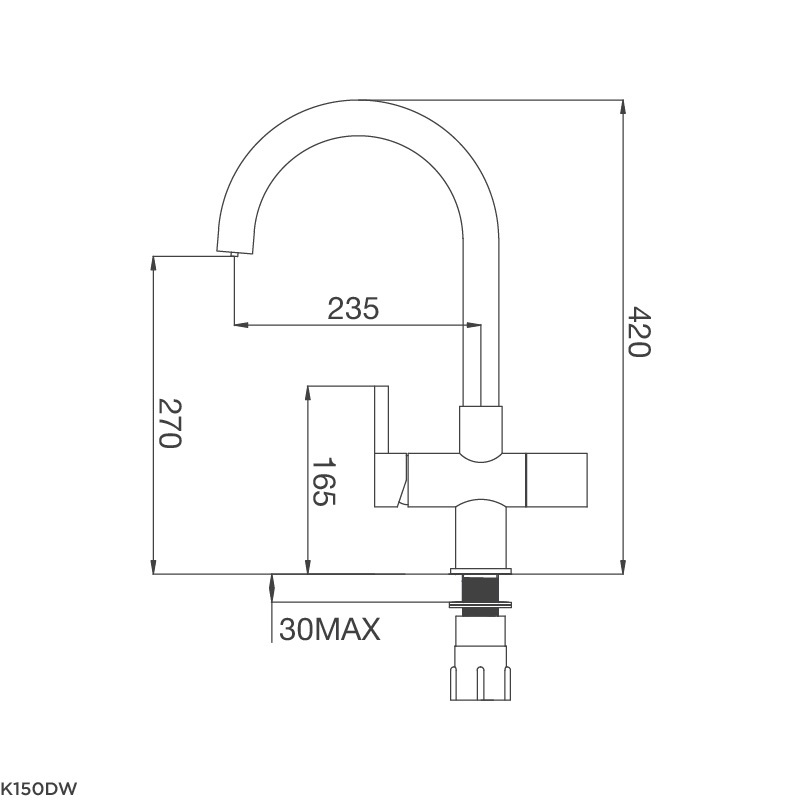 Malloca K150DW – Vòi Chậu Nóng Lạnh + Nước Uống, Tiện Dụng Nhà Bếp, Chất liệu Inox 304 7 Malloca K150DW – Vòi Chậu Nóng Lạnh + Nước Uống, Tiện Dụng Nhà Bếp, Chất liệu Inox 304 - Ảnh 5