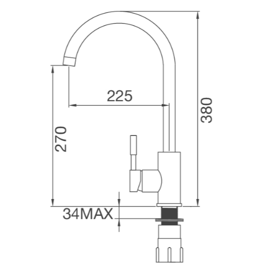 Malloca K569-SN vòi rửa chén cao cấp, inox 304 mờ, thiết kế sang trọng, dễ lau chùi 6 Malloca K569-SN vòi rửa chén cao cấp, inox 304 mờ, thiết kế sang trọng, dễ lau chùi - Ảnh 4