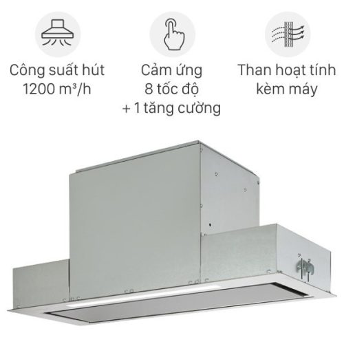 Hafele HH-BI72A 533.80.027 Máy Hút Mùi Âm Tủ – Hút Khử Hiệu Quả, Tiết Kiệm Điện, Cảm ứng 9 cấp độ
