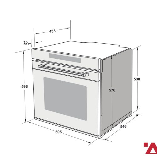 Lò nướng Hafele HSO-8T72A – Đa năng kết hợp hấp, cảm ứng trượt, dung tích 72L, chuẩn A+