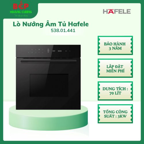 Lò nướng Hafele HO-6T70A 538.01.441 – Chính hãng, Series 600, dung tích 70L, khóa trẻ em an toàn