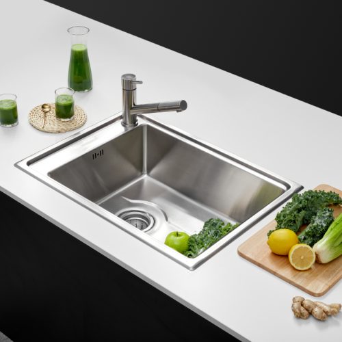 Malloca MS 5066W – Chậu Rửa Inox 304 Cao Cấp, Lắp Bán Thủ Công, Bộ Xả Thông Minh Ngăn Mùi 9 Ảnh Chậu rửa bát Malloca MS 5066W