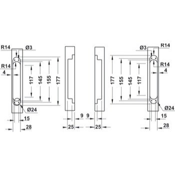 Hafele 927.03.023 – Bản lề cửa âm 80Kg, điều chỉnh 3D, chịu lực cao, vật liệu hợp kim kẽm 5 Bản Lề Âm 80Kg Điều Chỉnh 3D Hafele 927.03.023