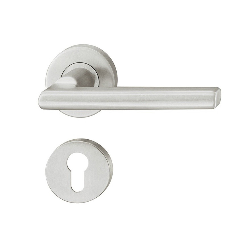 Hafele 903.92.646 tay nắm gạt cửa phòng - inox 304, nắp che, chống cháy, lắp nhanh 4 Tay Nắm Gạt Cửa Phòng Hafele 903.92.646