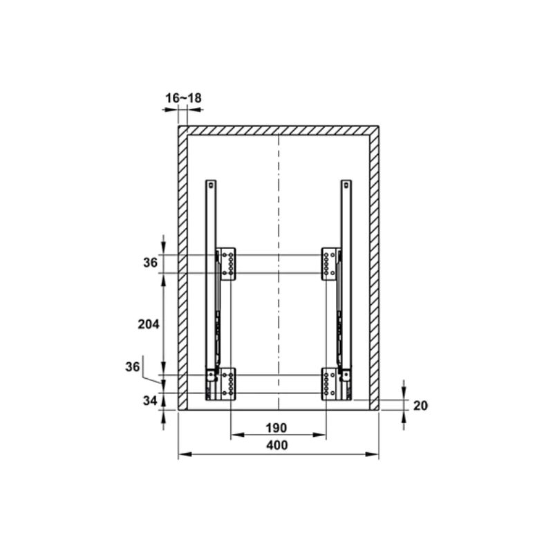 Thùng Rác Gắn Cánh Hafele Viola 503.48.505 - bảo hành 5 năm 7 Thùng rác gắn cánh Hafele Viola 503.48.505