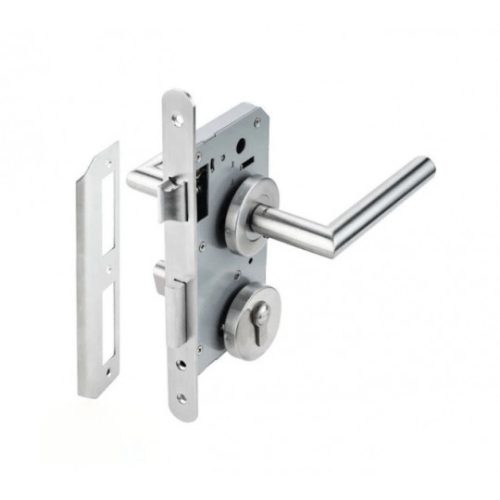 Hafele 489.10.660 – Bộ khóa cửa vệ sinh inox 304, tay nắm bền chắc, phù hợp cửa dày 45mm 6 Bộ khóa tay nắm cửa vệ sinh Hafele 489.10.660