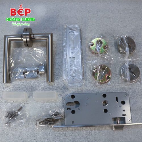 Hafele 489.10.661 – Khóa tay nắm cửa vệ sinh cao cấp, inox 304 chống oxy hóa, cho cửa gỗ và cửa thép