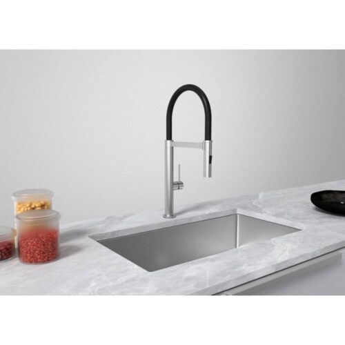 Hafele Vòi Rửa Chén 570.85.051 SUS304 HT24-SH1F527 – Chrome Mờ – 2 Đường Nước Nóng/Lạnh – Chính Hãng 12 Ảnh vòi rửa bát Hafele HT24-SH1F527-BR 570.85.051 có dây rút