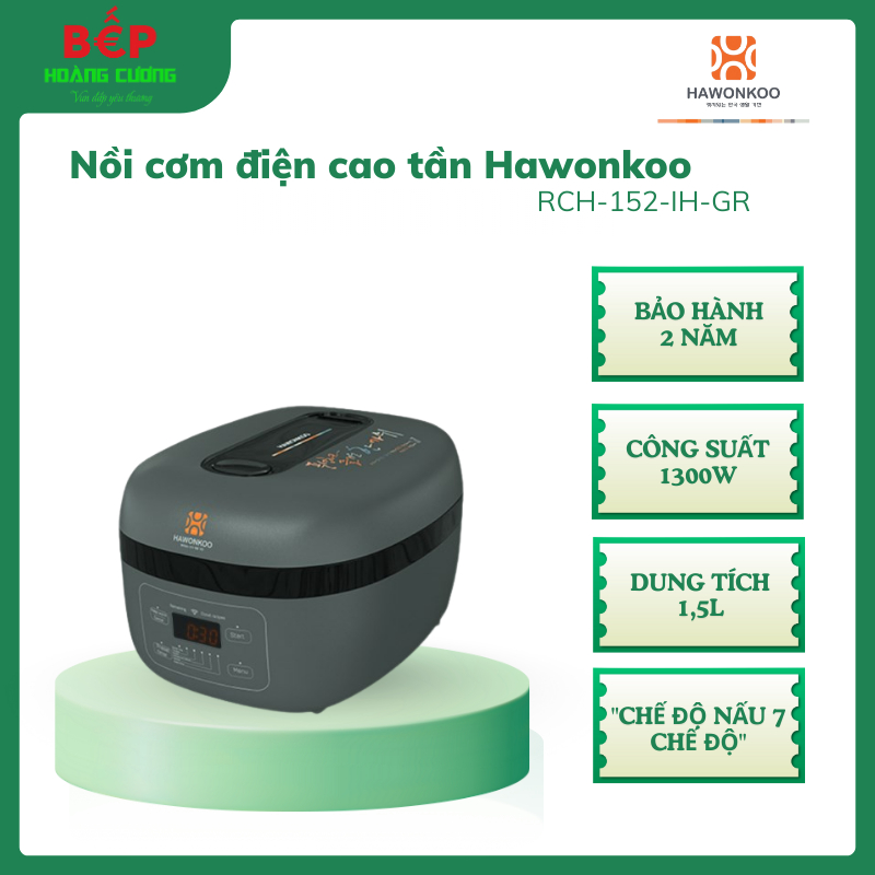 Hawonkoo RCH-152-IH-GR Nồi Cơm Cao Tần 3D – Cảm Ứng Điện Từ – Bảng Điều Khiển Cảm Ứng LED 3 Hawonkoo RCH-152-IH-GR Nồi Cơm Cao Tần 3D – Cảm Ứng Điện Từ – Bảng Điều Khiển Cảm Ứng LED