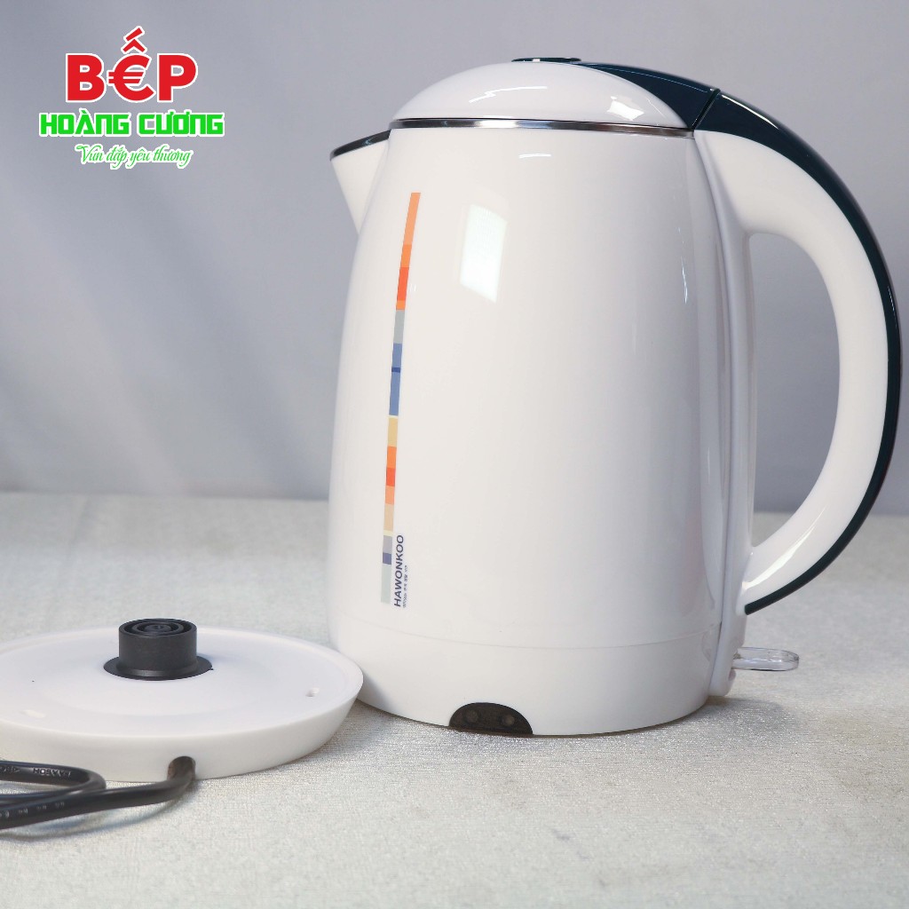Hawonkoo Ấm Đun Nước KEH-180-W – Dung Tích 1.8L – Mở Nắp Một Chạm – Bảo Vệ Quá Nhiệt 5 Hawonkoo Ấm Đun Nước KEH-180-W – Dung Tích 1.8L – Mở Nắp Một Chạm – Bảo Vệ Quá Nhiệt - Ảnh 3