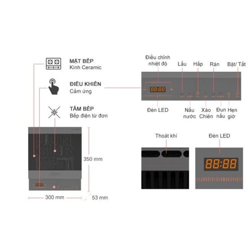 Bếp từ Junger CEJ-105-I bảng điều khiển LED nhạy, an toàn, nấu nhanh, nâng tầm không gian bếp 11 vn 11134275 7ras8 mdjr7mk5tfid24