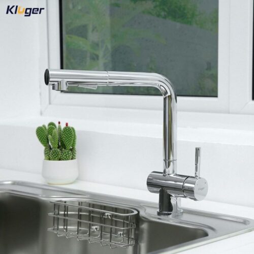 Vòi rửa bát dây rút thế hệ mới Kluger HOPE Series KLF0013C, Xoay 360 độ, điều chỉnh nóng/lạnh 12 Ảnh vòi rửa bát nóng lạnh Kluger KLF0013C có dây rút