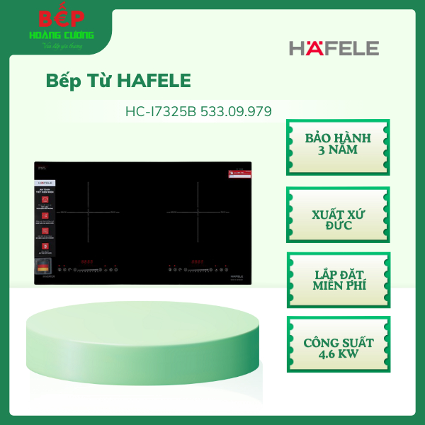 Hafele Bếp Từ Âm Đôi HC-I7325B 533.09.979 - Inverter giúp tiết kiệm, Lắp Đặt Miễn Phí 3 Hafele Bếp Từ Âm Đôi HC-I7325B 533.09.979 - Inverter giúp tiết kiệm, Lắp Đặt Miễn Phí