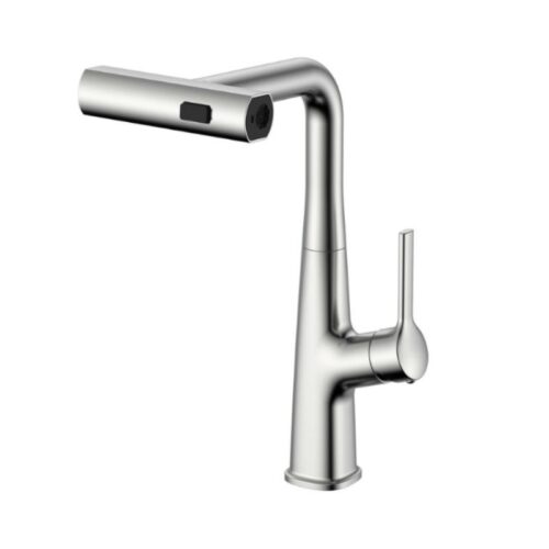 Vòi rửa bát dây rút thế hệ mới Kluger RAIN Series KLF0018S, Xoay 360 độ, 03 chế độ phun nước 10 Vòi rửa bát nóng lạnh Kluger KLF0018S có dây rút