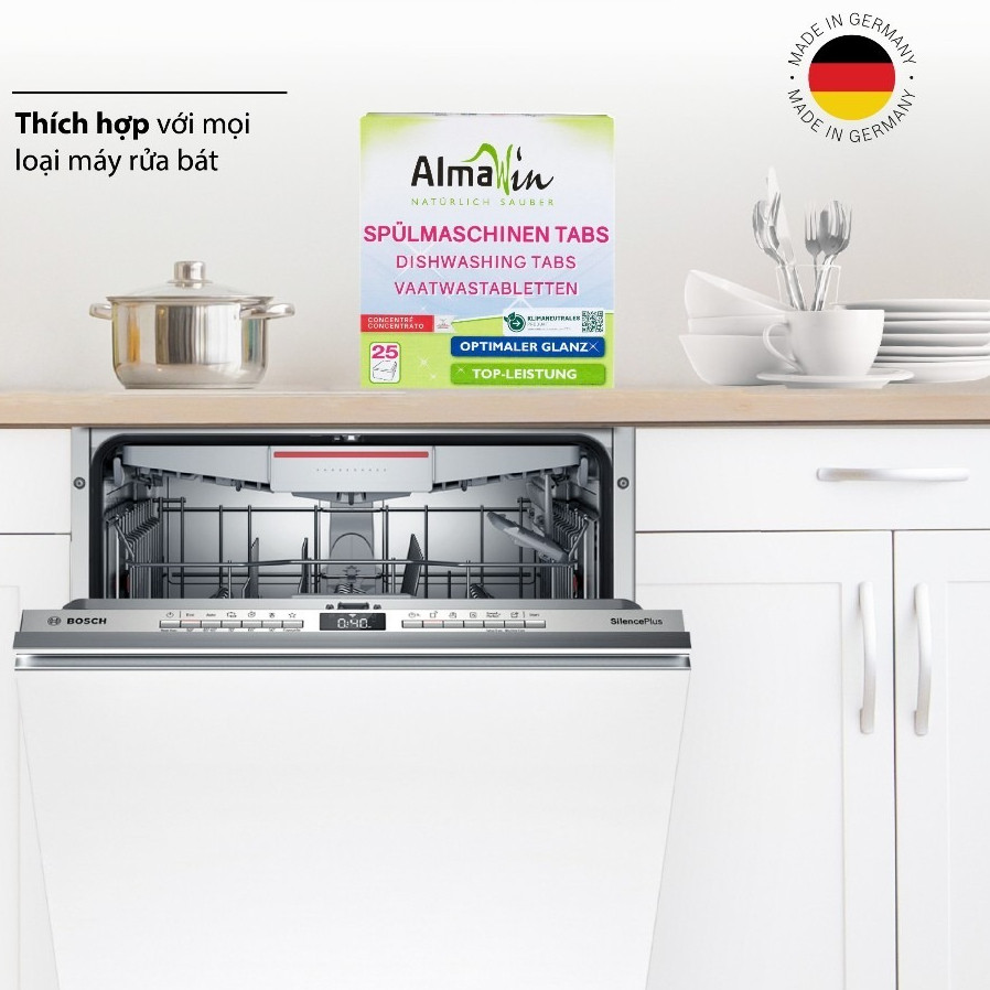 Almawin Bột Rửa Bát Hữu Cơ 2.8kg HMH.0190028 – Hương Chanh Tự Nhiên - Sản Xuất Tại Đức – Làm Sạch Hiệu Quả 6 Almawin Bột Rửa Bát 2.8kg Hữu Cơ – Hương Chanh, Sạch Dầu Mỡ, Bảo Vệ Da Tay - An Toàn Cho Sức Khỏe