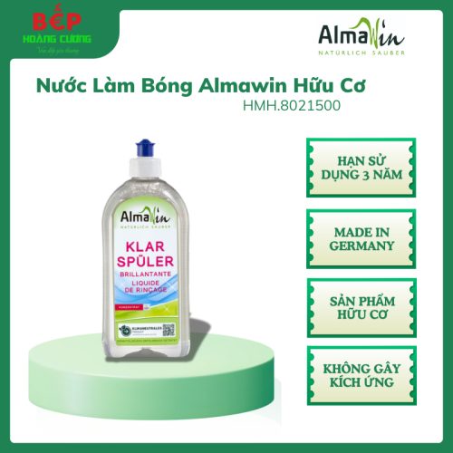 Almawin Nước Làm Bóng 500ml Hữu Cơ – Không Kích Ứng, Không Dị Ứng, Sạch Bóng Tự Nhiên