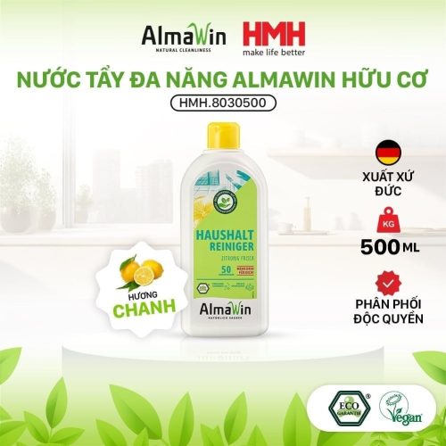 Almawin Nước Tẩy Hữu Cơ Hương Chanh 500ml – Làm Sạch, Diệt Khuẩn, Khử Mùi Hiệu Quả
