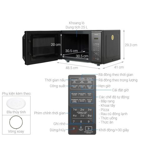 Lò vi sóng Toshiba MM-EM25PE(BM) 25L, 11 mức công suất 11 vn 11134275 7ras8 mcllkjikhwgsb7