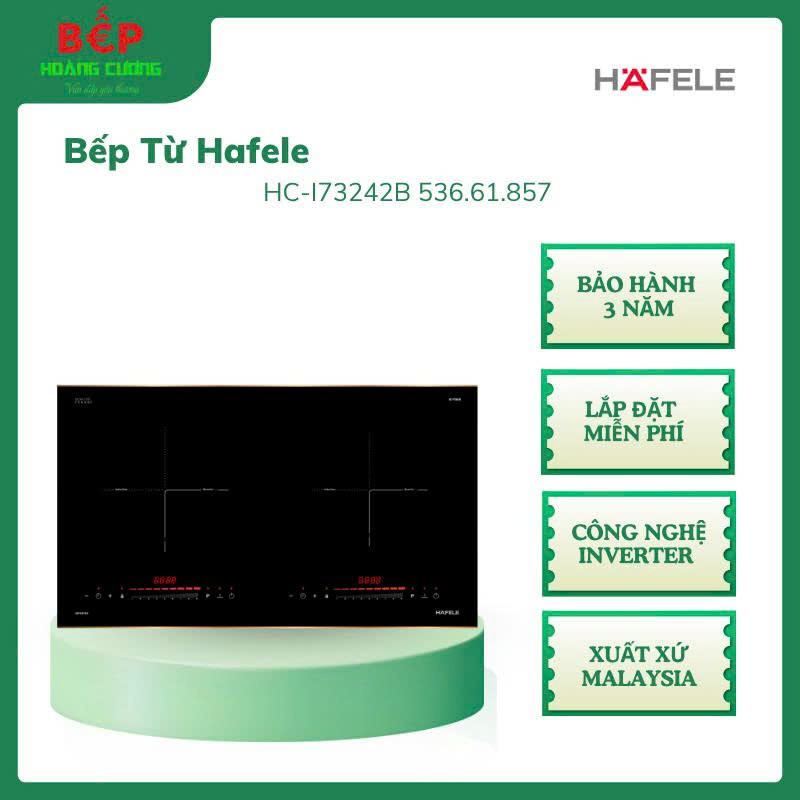 Bếp Từ Âm 2 Vùng Nấu Hafele HC-I73242B 536.61.857 – Inverter Tiết Kiệm Điện, Lắp đặt miễn phí 2 Bếp Từ Âm 2 Vùng Nấu Hafele HC-I73242B 536.61.857 – Inverter Tiết Kiệm Điện, Lắp đặt miễn phí