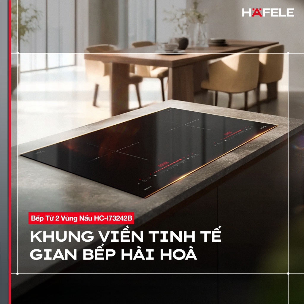 Bếp Từ Âm 2 Vùng Nấu Hafele HC-I73242B 536.61.857 – Inverter Tiết Kiệm Điện, Lắp đặt miễn phí 4 Bếp Từ Âm 2 Vùng Nấu Hafele HC-I73242B 536.61.857 – Inverter Tiết Kiệm Điện, Lắp đặt miễn phí - Ảnh 3