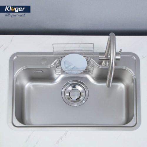 Chậu rửa bát Kluger TAKI Series KT8050FS – S80 Basic, Bề mặt LINEN dập nổi, Bảo hành 10 năm 8 Ảnh chậu rửa bát Kluger KT8050FS – S80