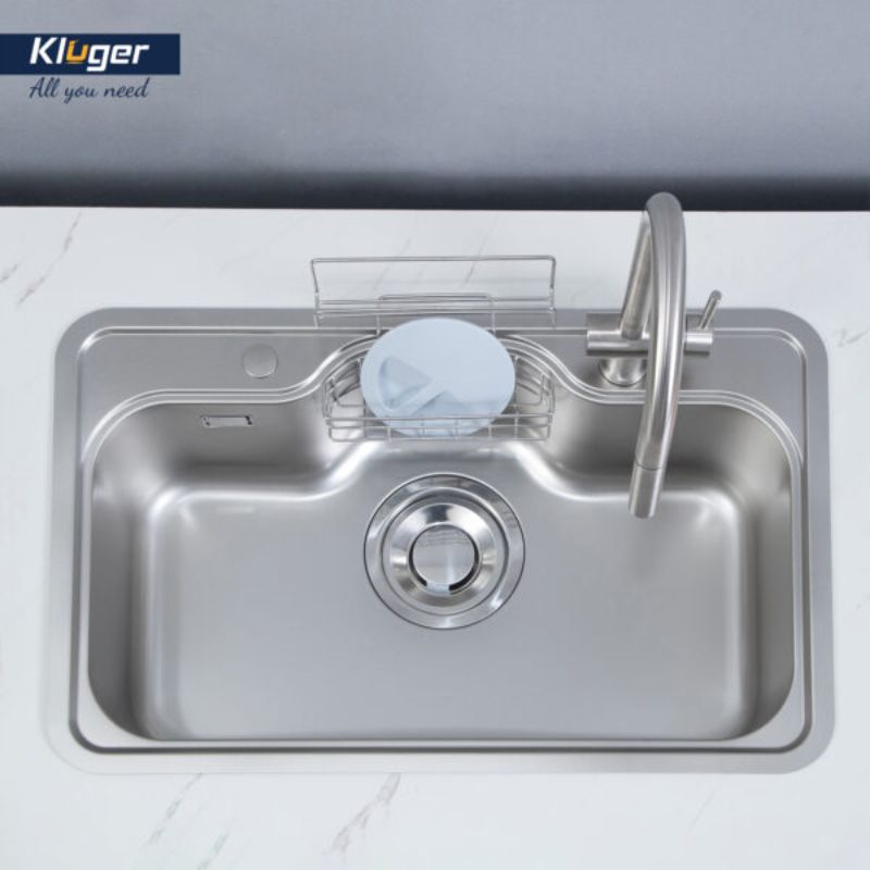 Chậu rửa bát Kluger TAKI Series KT8050FS – S80 Basic, Bề mặt LINEN dập nổi, Bảo hành 10 năm 5 Ảnh chậu rửa bát Kluger KT8050FS – S80