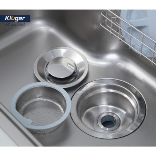 Chậu rửa bát Kluger TAKI Series KT8050FS – S80 Basic, Bề mặt LINEN dập nổi, Bảo hành 10 năm 7 Bát rác chậu rửa bát Kluger KT8050FS – S80