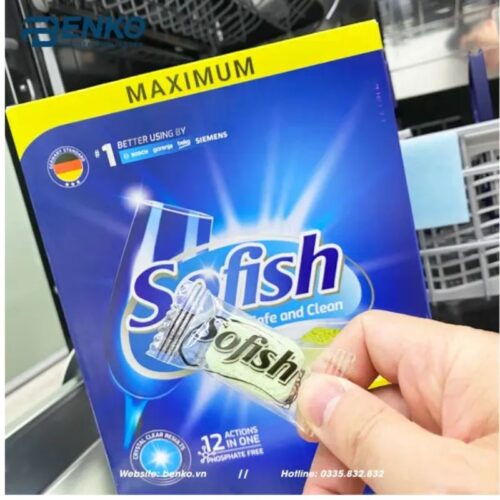 Hình ảnh viên rửa bát sofish hộp 100 viên